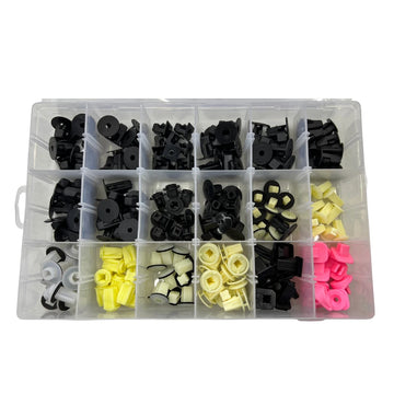 180pcs Clips for Toyota, Lexus, Honda, Nissan, Mazda - Automotive Trim Assortment Kit Push Fasteners Rivet Bumper Panels Wheel Arches Engine Covers etc.