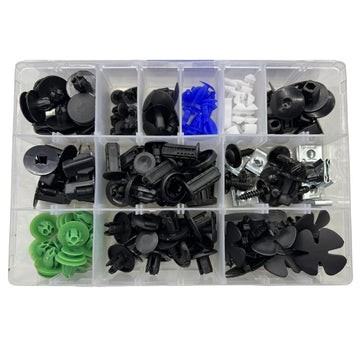 130pcs Clips for Honda Civic - Automotive Trim Assortment Kit Push Fasteners Rivet Bumper Panels Wheel Arches Engine Covers etc.