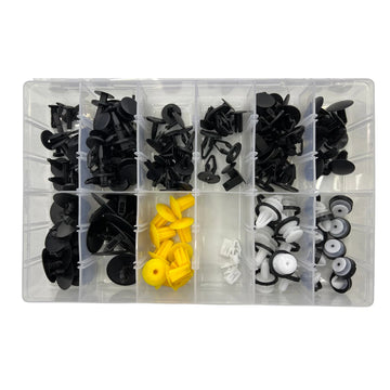 130pcs Automotive Clip Assortment Kit for Ford Ranger 2019-Present - Push Fasteners Trim Rivet Bumper Panels Wheel Arches Engine Covers etc.
