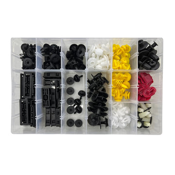 140pcs Automotive Clip Assortment Kit for Jaguar XE XF XJ XK Push Fasteners Trim Rivet Bumper Panels Wheel Arches Engine Covers etc.