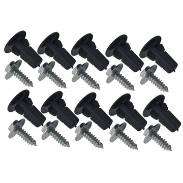 20pcs Wheel Arch Liner Clip Nylon with Screw 9018906157 Compatible with Toyota