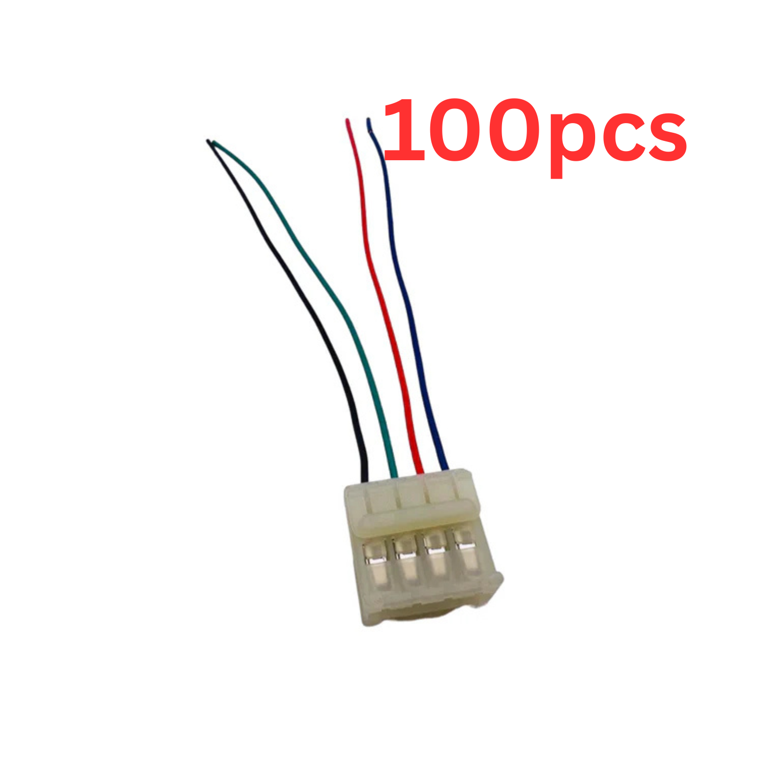 BULK PACK OF 100 - Rear Tail Light 4 Pin Prewired Connector Plug For Fiat Grande Punto Evo Fits Alfa Romeo 147 156 159