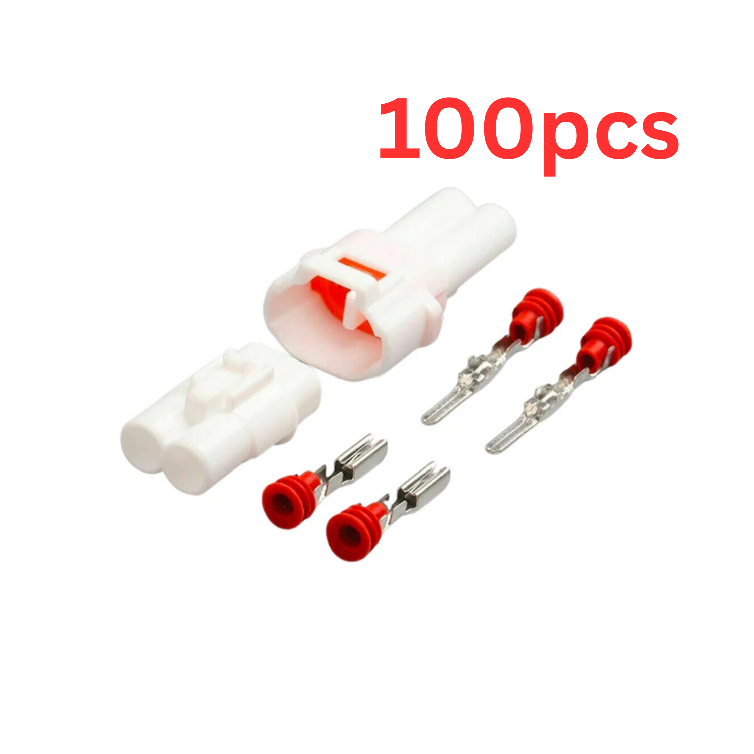BULK PACK OF 100 - 2 Pin For Sumitomo MT090 Female Male Plug Connector Fits Kawasaki Suzuki