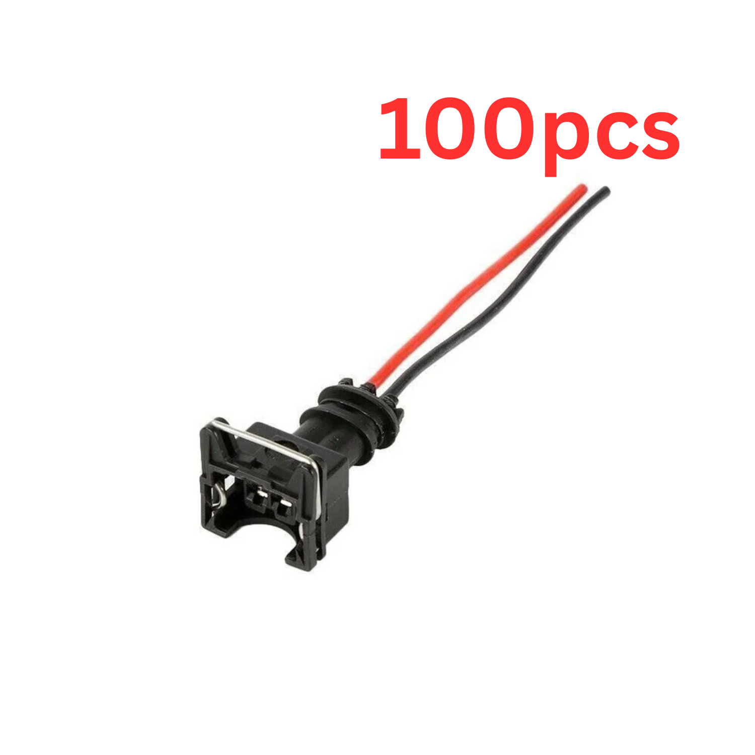 BULK PACK OF 100 - 2 pin Fuel Injector Connectors Prewired Pigtails For Bosch EV1