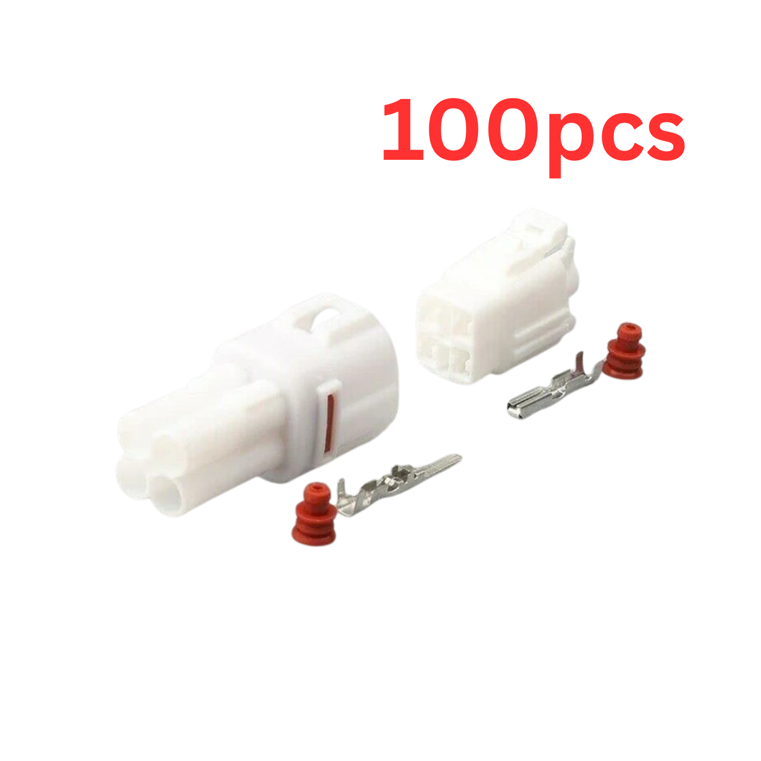 BULK PACK OF 100 - 4 Pin For Sumitomo Male Female Plug Connector Motorcycle Yamaha Kawasaki Suzuki