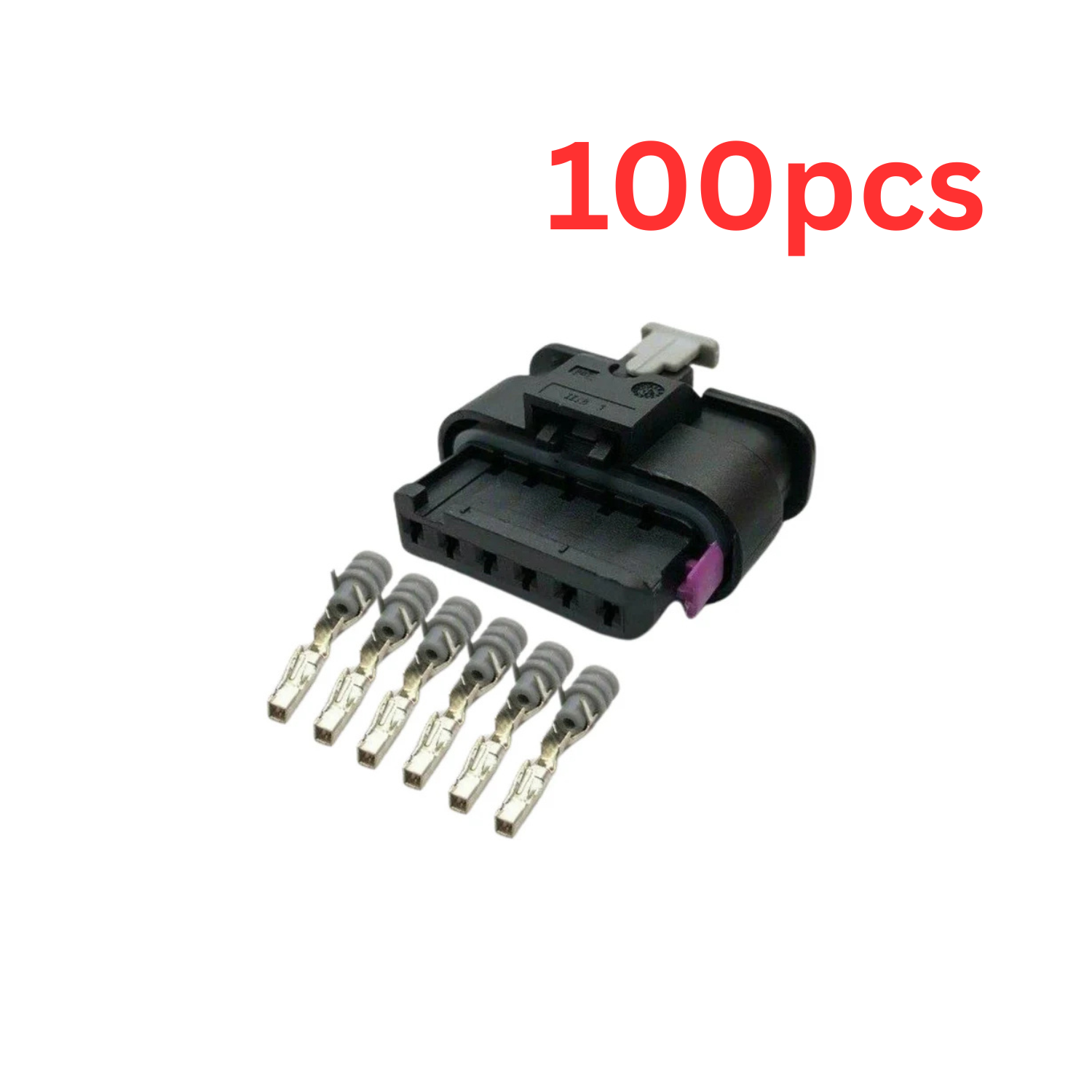 BULK PACK OF 100 - 6 Pin Rear Tail Light Connector Replacement Repair 6 pin For BMW 1' 2' 3' 4' Series