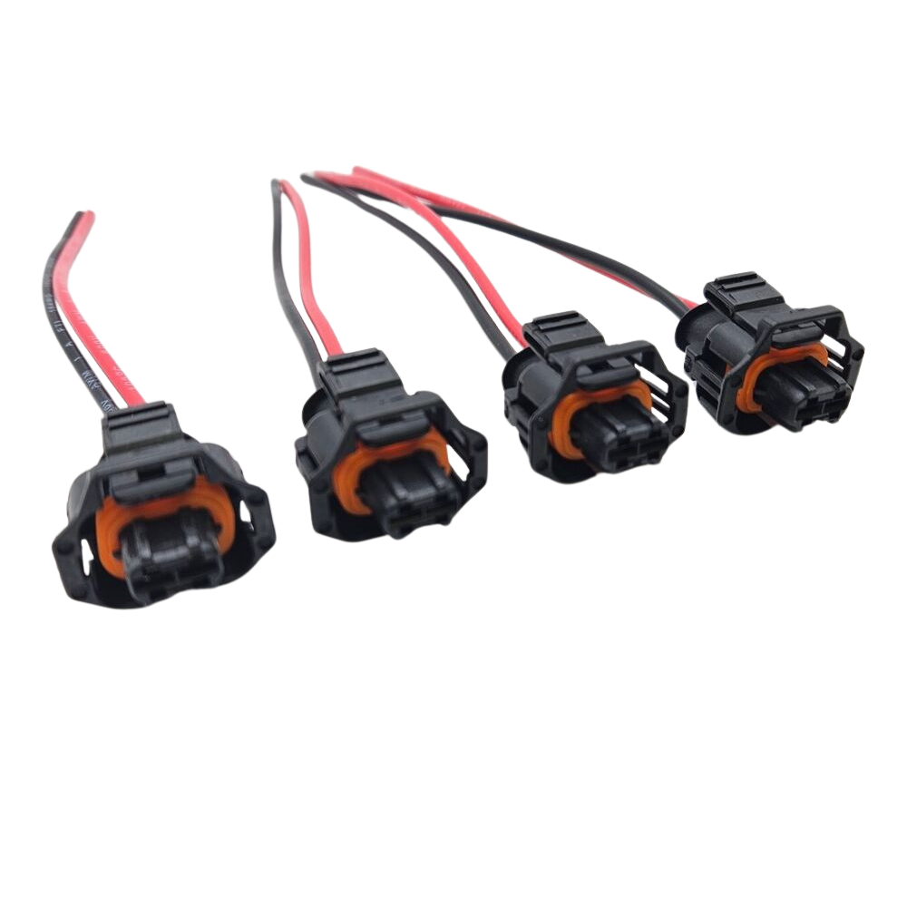 4pcs For Volvo XC90 2.4D / Pre-Wired Connector for Bosch Diesel Injectors Plug
