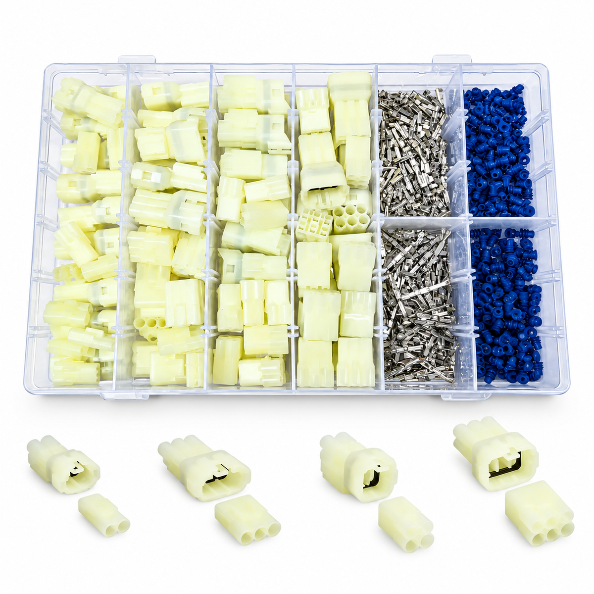 80pcs Sumitomo HM090 Waterproof Connector Assortment Kit Yamaha Kawasaki Suzuki – yellow/HM090/Sumitomo/KIT – image 2
