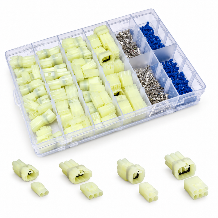 80pcs Sumitomo HM090 Waterproof Connector Assortment Kit Yamaha Kawasaki Suzuki – yellow/HM090/Sumitomo/KIT – image 8
