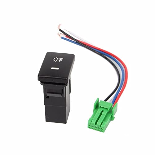 DC12V Front Fog light Push Switch 4 Wire Button For Prius Toyota Corolla Camry
