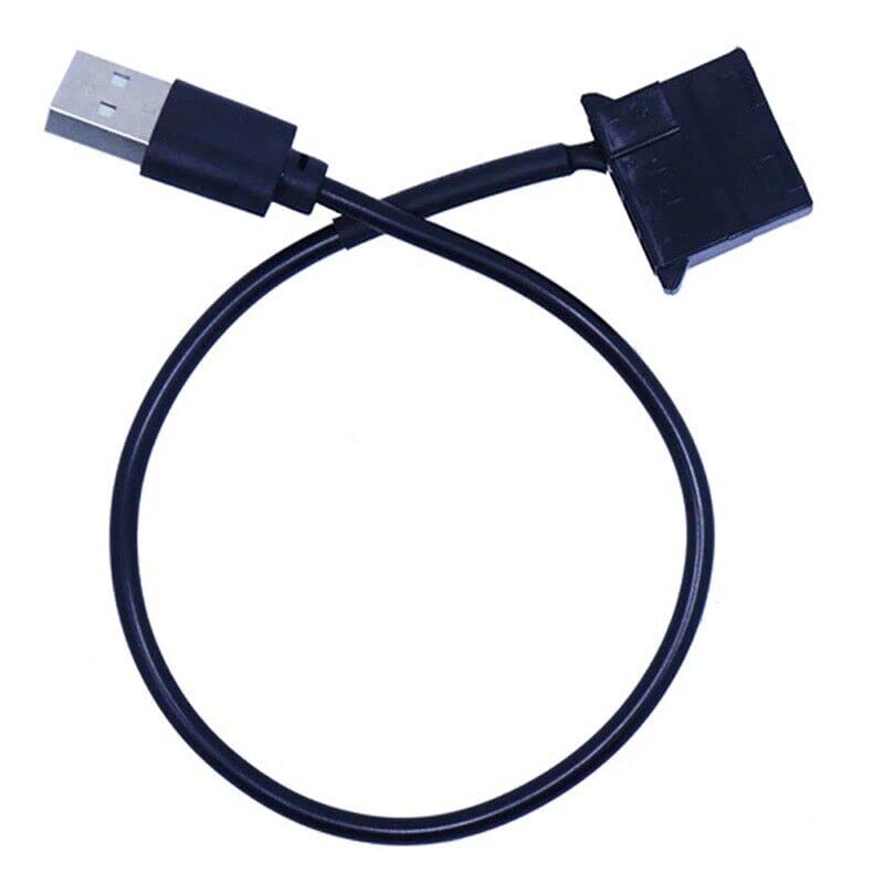 USB to Molex 4 Pin PC Computer Cooling Fan 1 Feet Connector Cable Adapter Cord