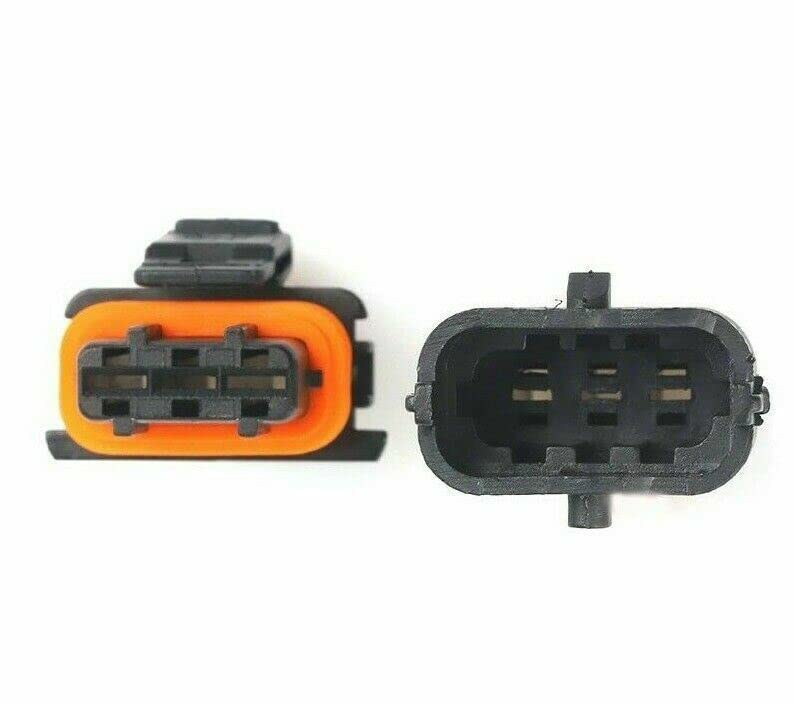 3 Way Pin for Bosch Common Rail Diesel Injector Plug Connectors Kit Ma