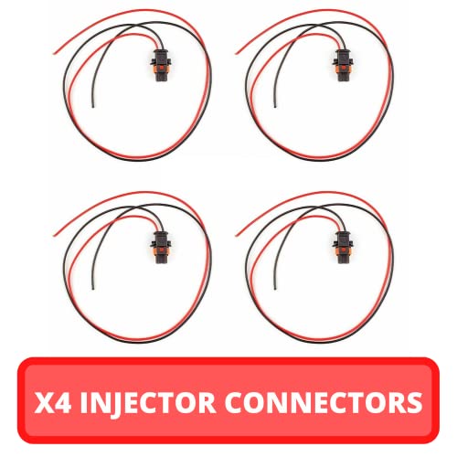 4pcs 2 Pin Pre-Wired Bosch Diesel Injector Connector Injector Plug 192
